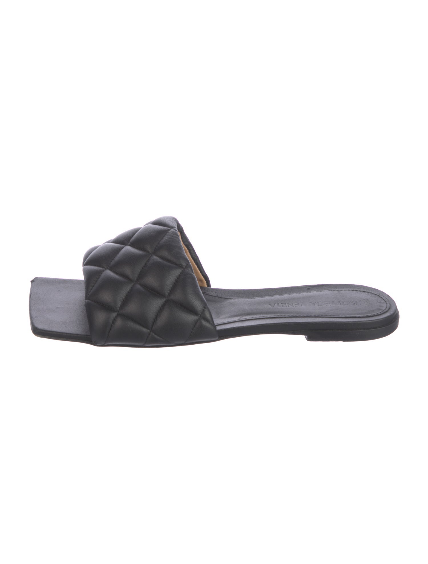 Bottega Veneta Intrecciato Weave Leather Slides