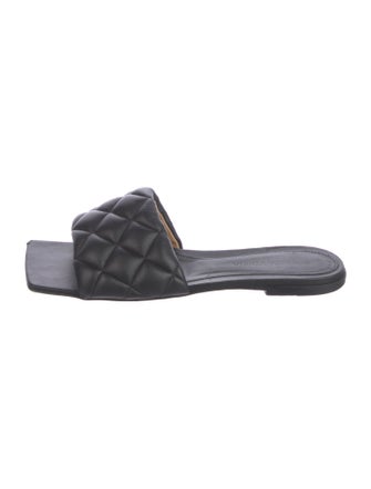 Bottega Veneta Intrecciato Weave Leather Slides