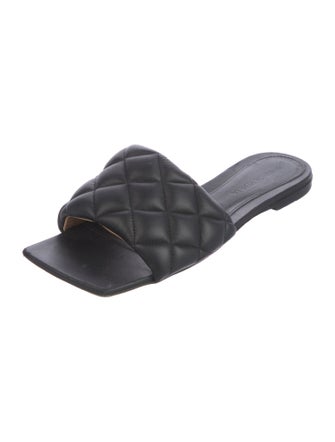 Bottega Veneta Intrecciato Weave Leather Slides