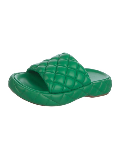 Bottega Veneta Quilted Pattern Leather Slides