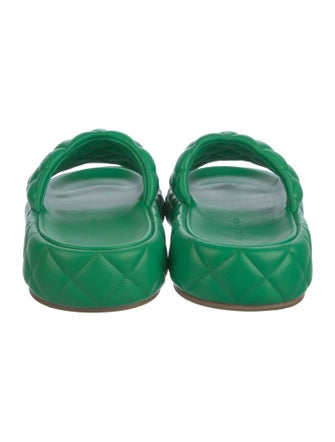 Bottega Veneta Quilted Pattern Leather Slides