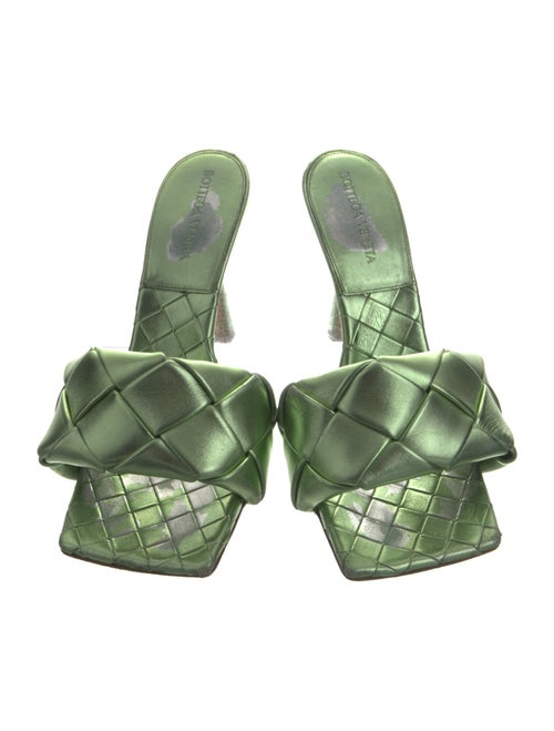 Bottega Veneta Intrecciato Weave Leather Slides