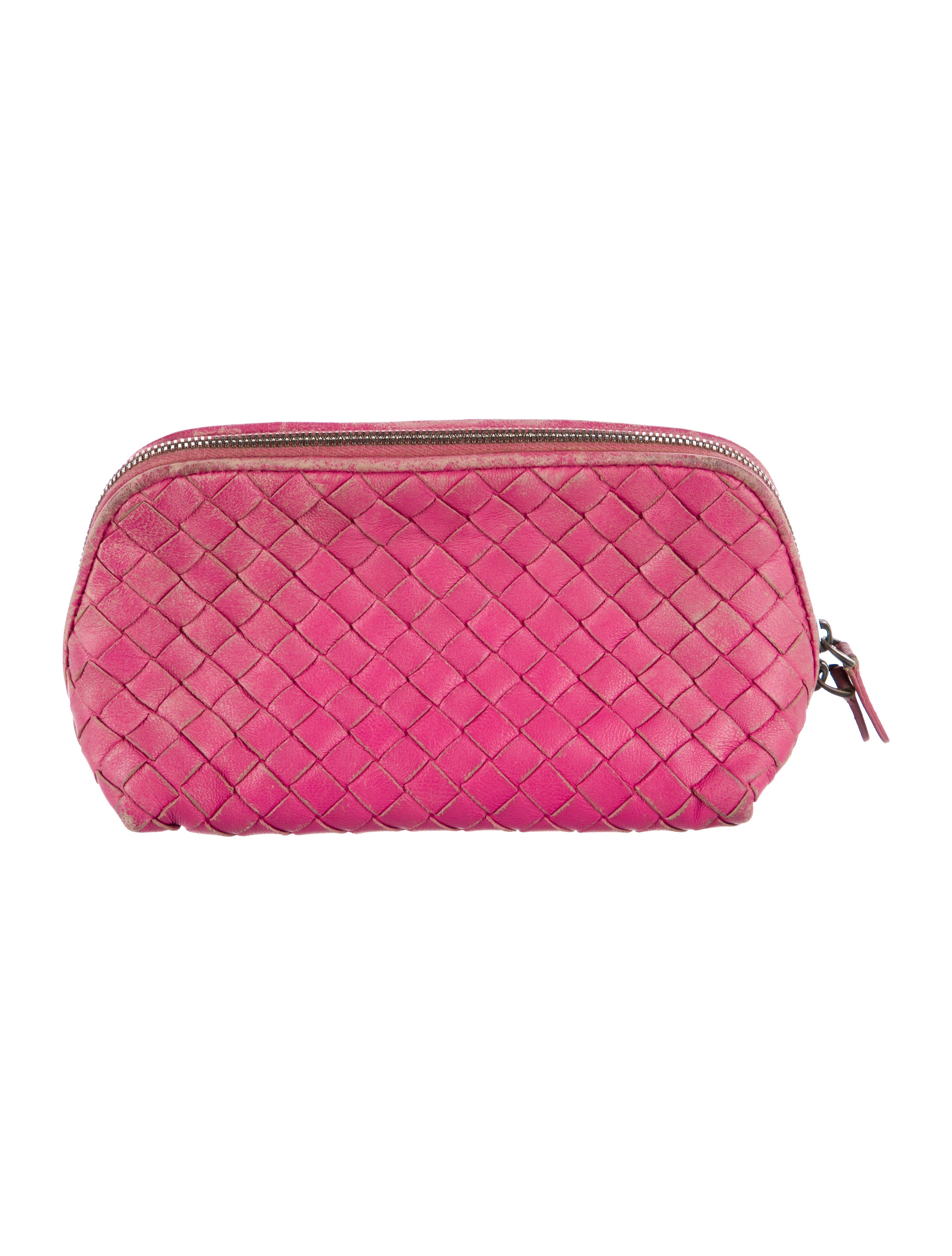 Bottega Veneta Leather Cosmetic Bag