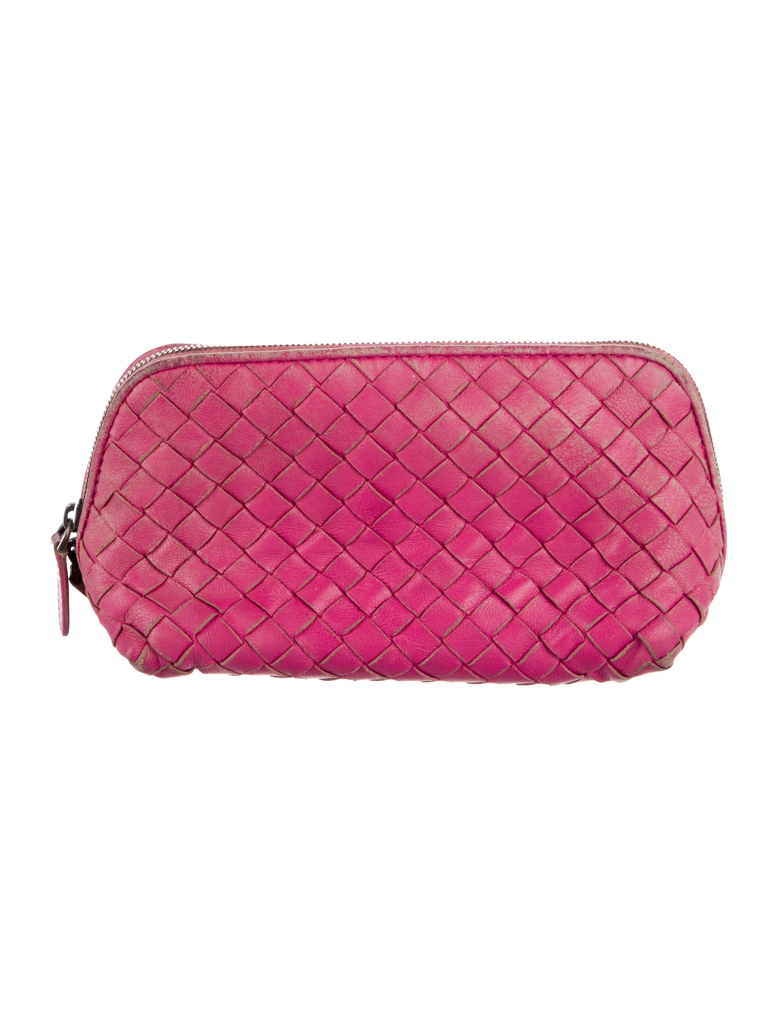 Bottega Veneta Leather Cosmetic Bag