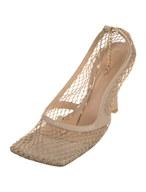 Bottega Veneta Mesh Mesh Accents Slingback Sandals
