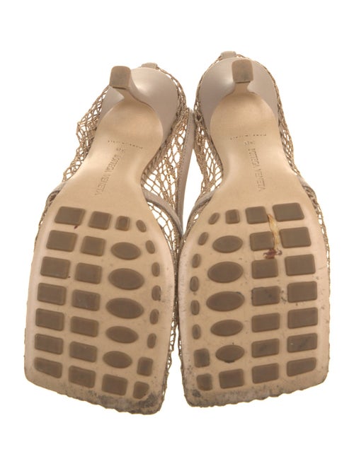 Bottega Veneta Mesh Mesh Accents Slingback Sandals