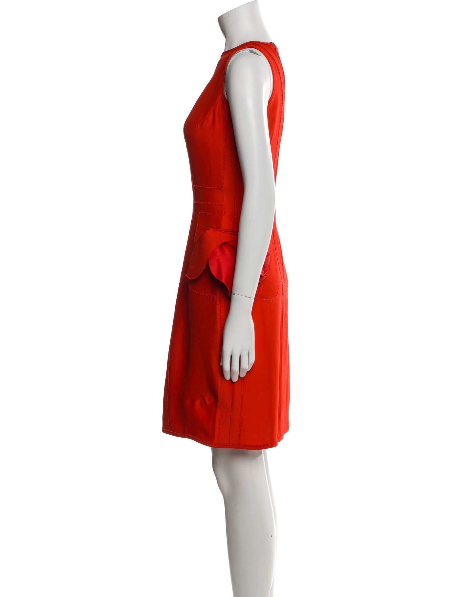 Bottega Veneta Bateau Neckline Mini Dress