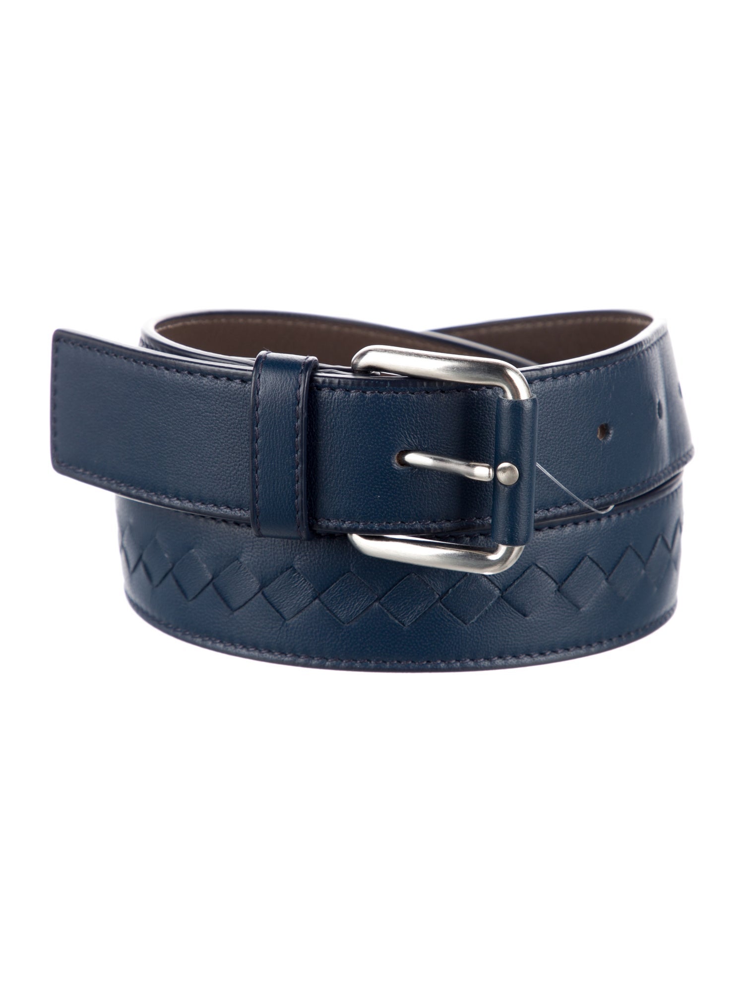 Bottega Veneta Intrecciato Weave Leather Belt