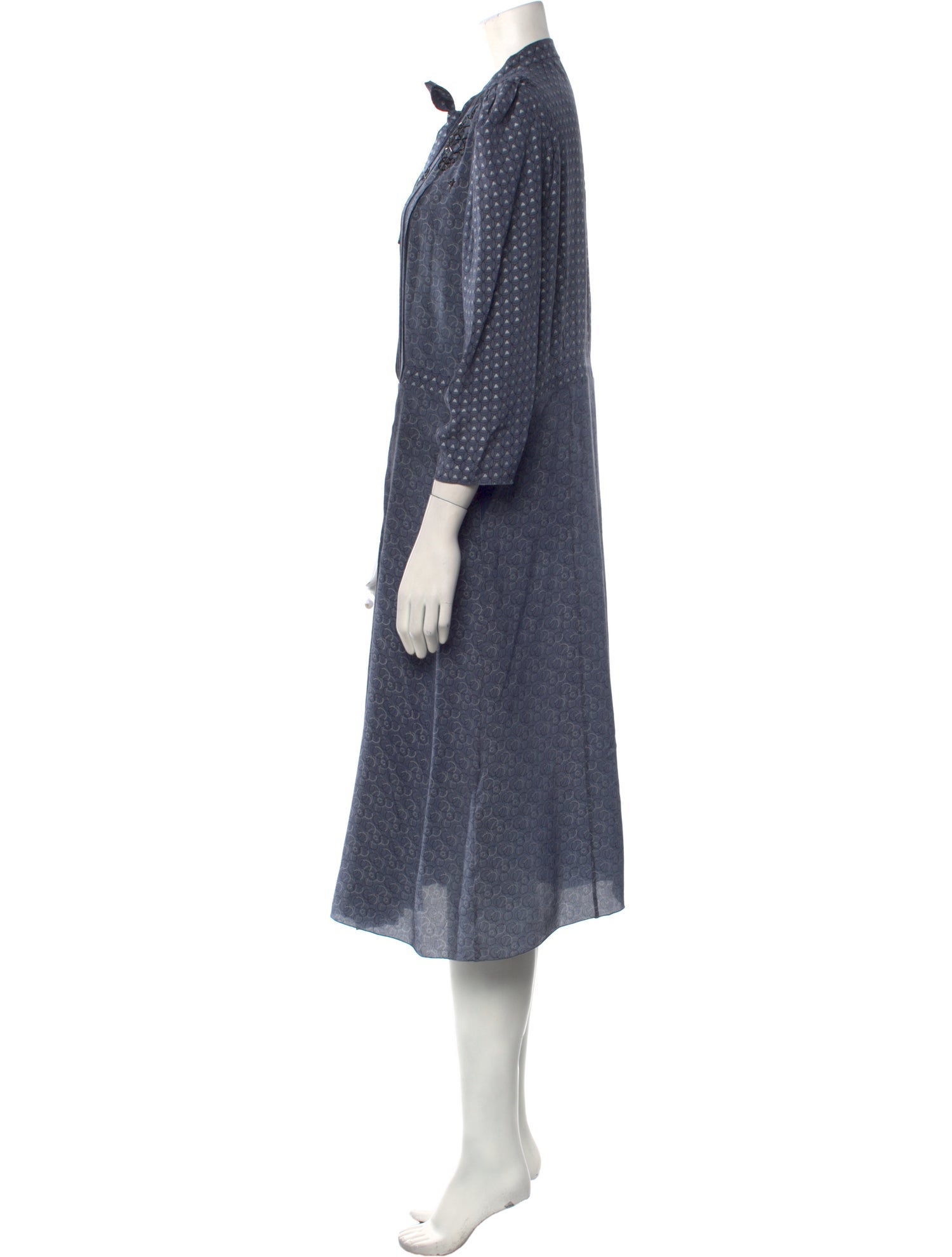 Bottega Veneta Printed Midi Length Dress