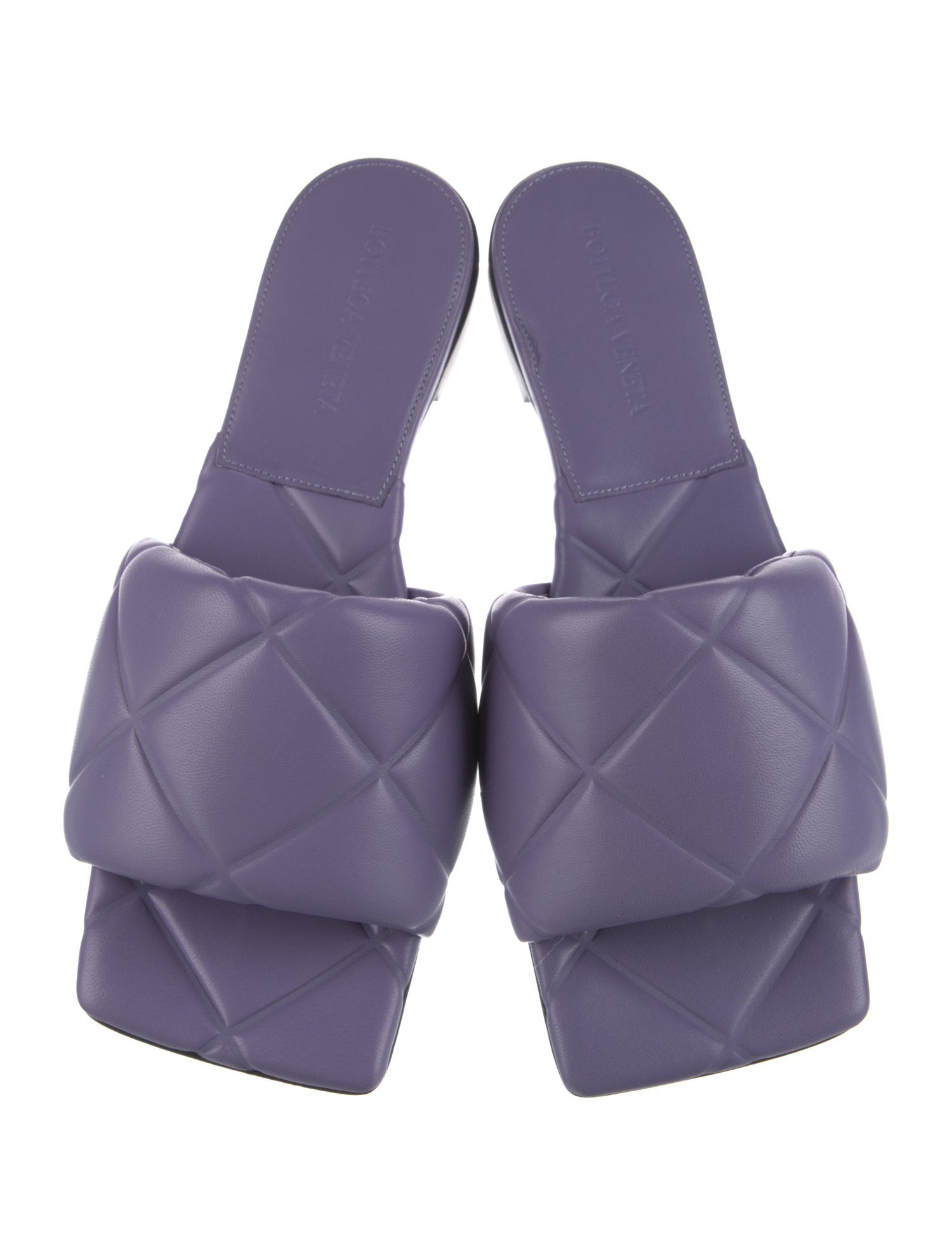 Bottega Veneta Quilted Pattern Leather Sandals