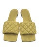 Bottega Veneta Quilted Pattern Leather Slides