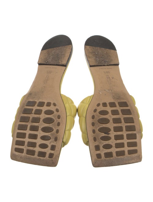 Bottega Veneta Quilted Pattern Leather Slides