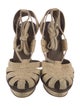 Bottega Veneta Jute Leather Trim Embellishment Espadrilles