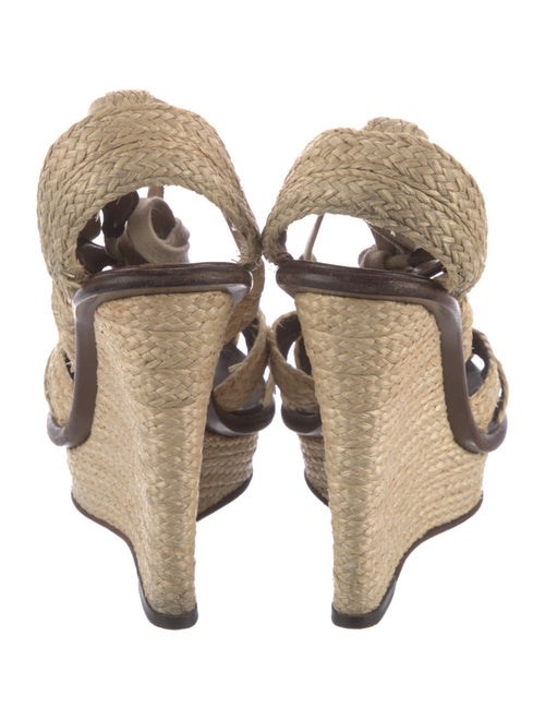 Bottega Veneta Jute Leather Trim Embellishment Espadrilles