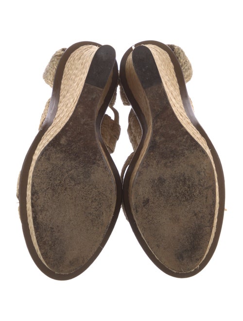 Bottega Veneta Jute Leather Trim Embellishment Espadrilles