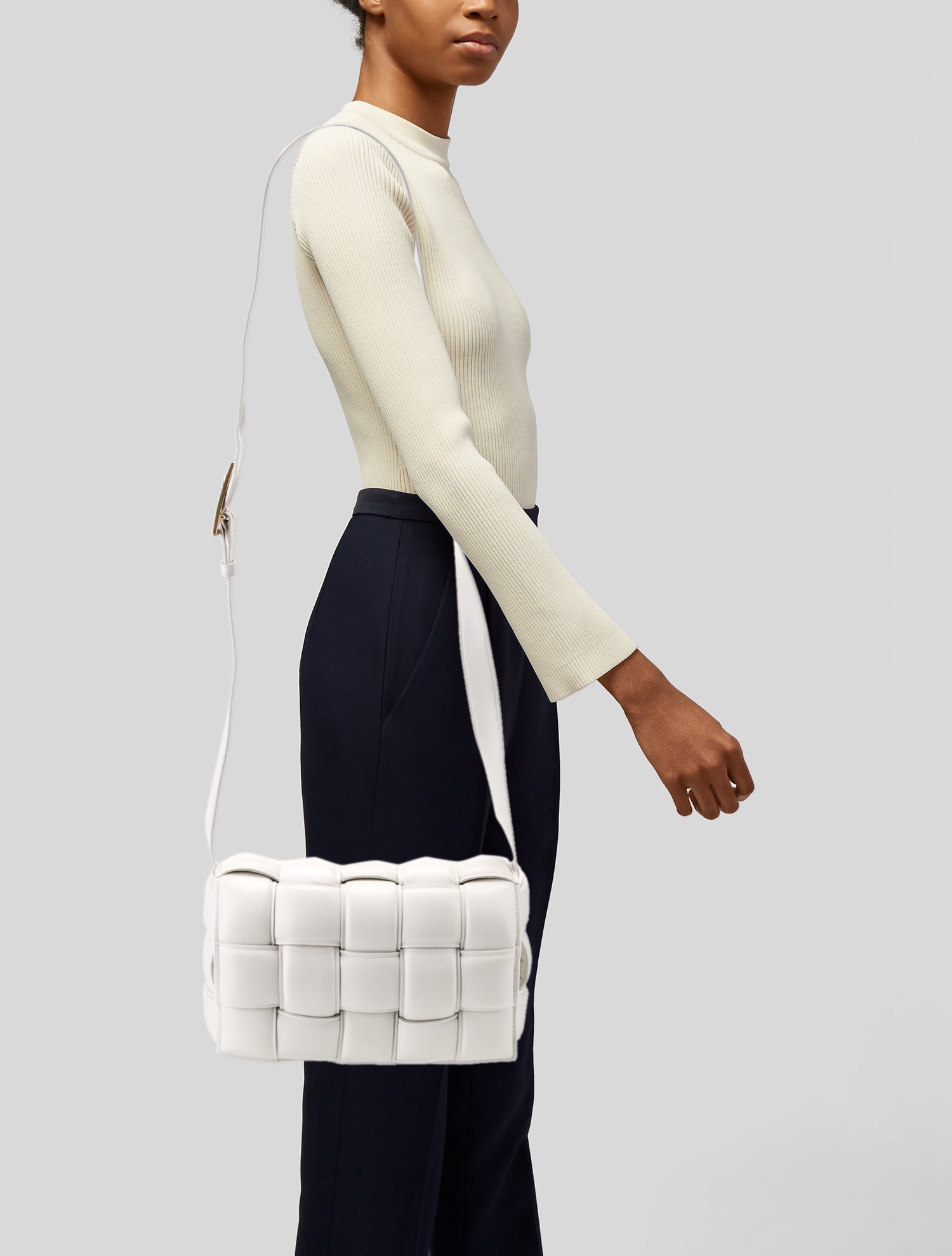 Bottega Veneta Leather Messenger Bag