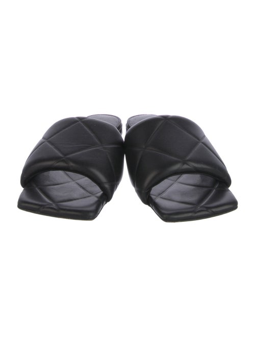 Bottega Veneta Quilted Pattern Leather Slides