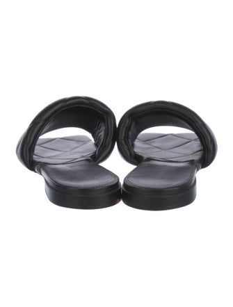 Bottega Veneta Quilted Pattern Leather Slides