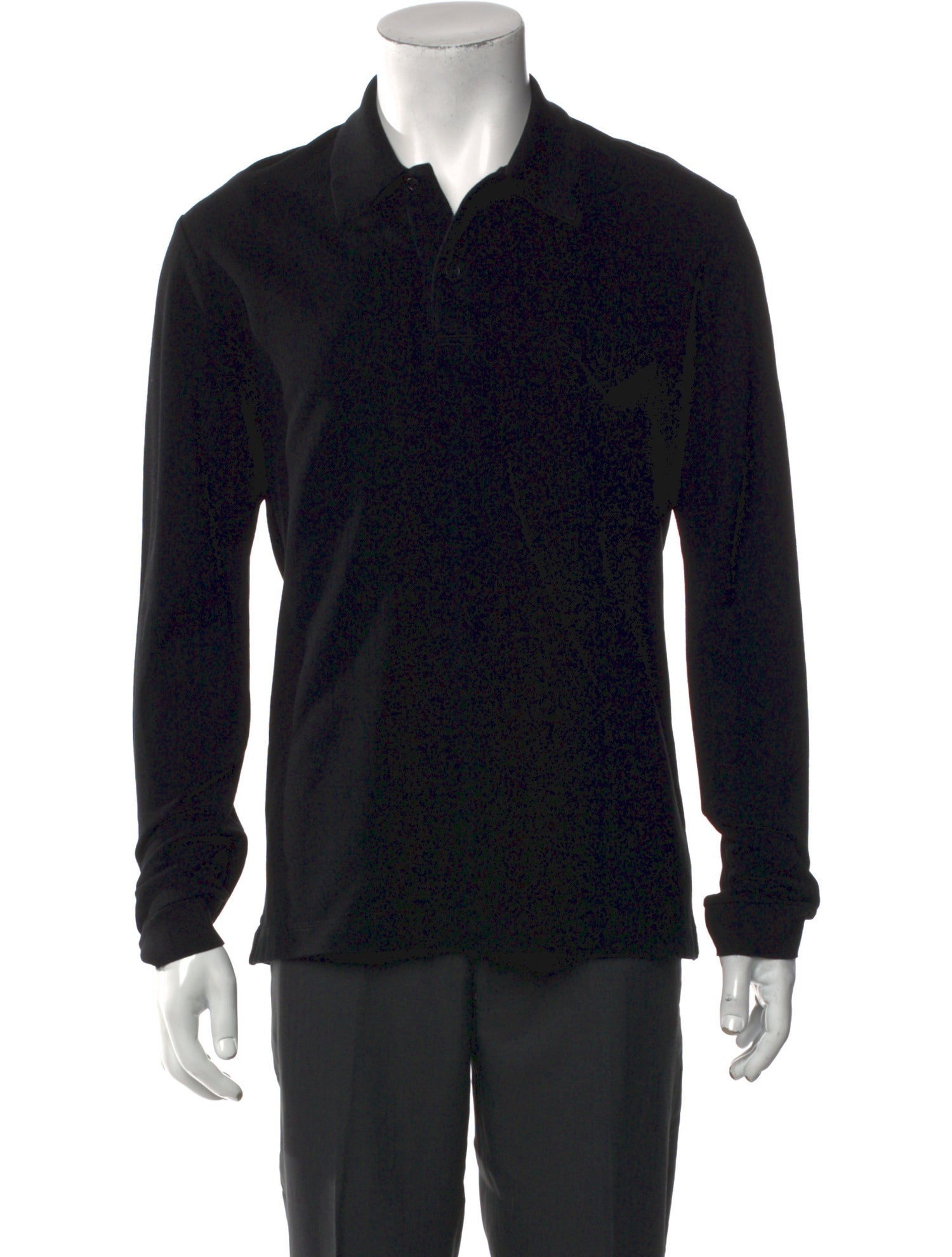 Bottega Veneta Collar Long Sleeve Polo Shirt
