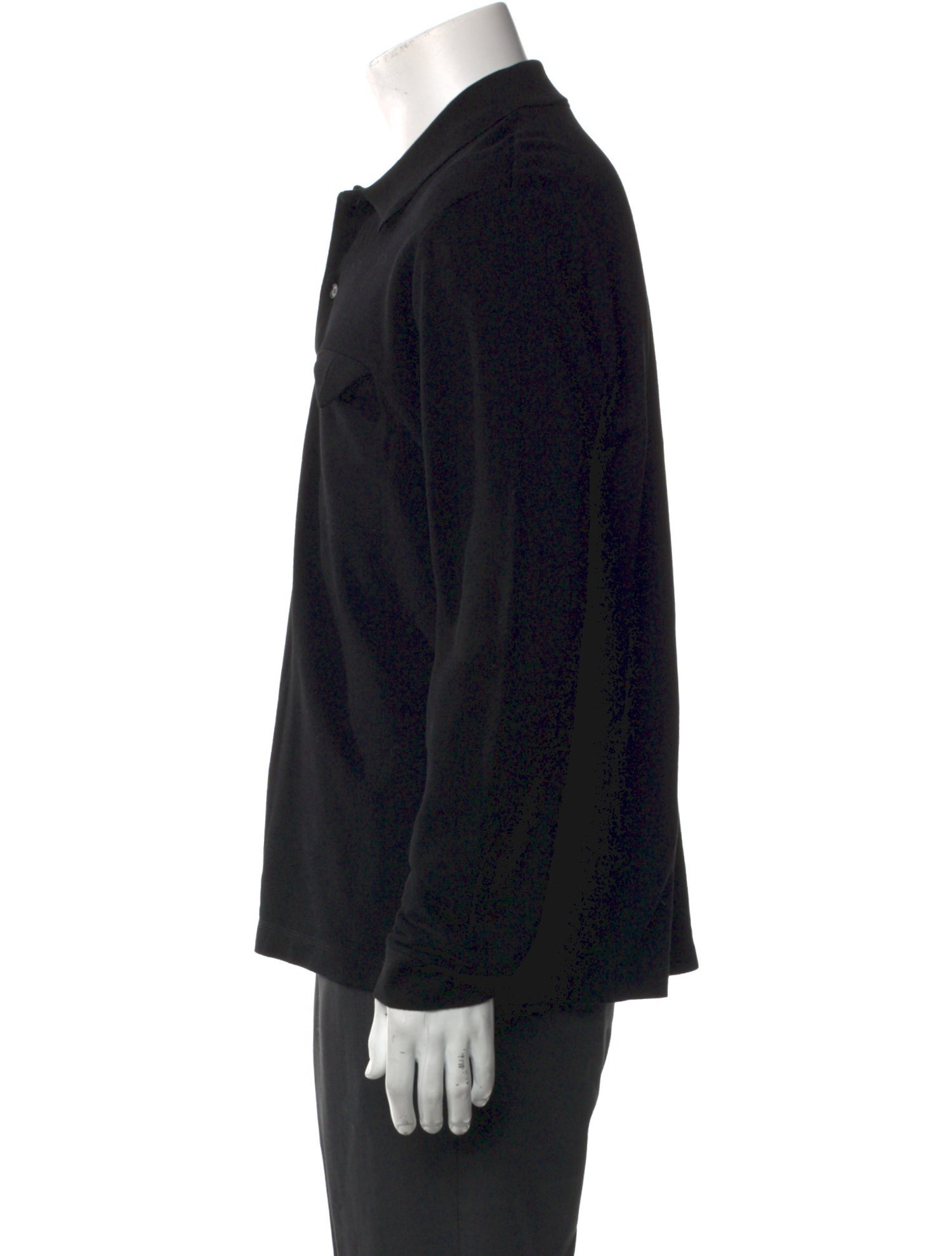 Bottega Veneta Collar Long Sleeve Polo Shirt