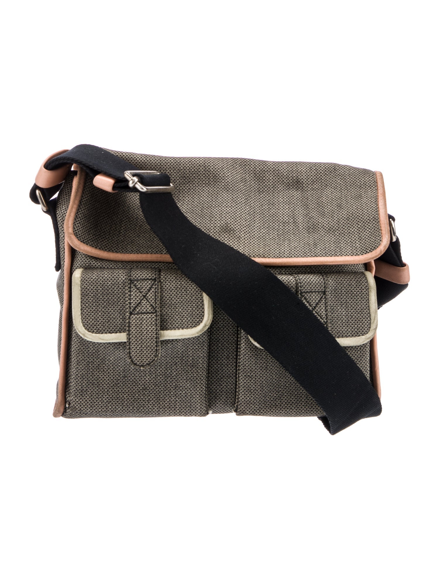 Bottega Veneta Canvas Messenger Bag