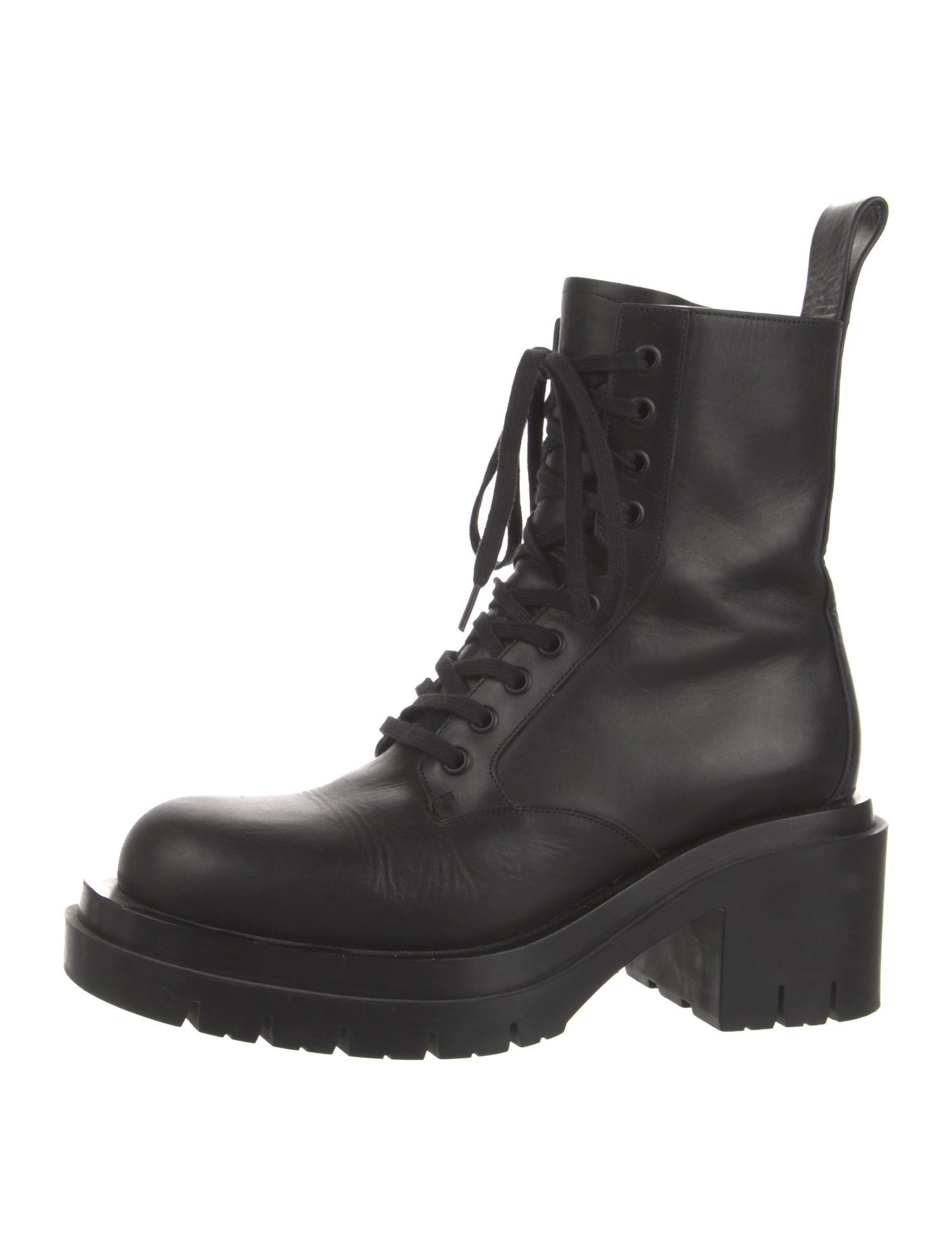 Bottega Veneta Leather Combat Boots