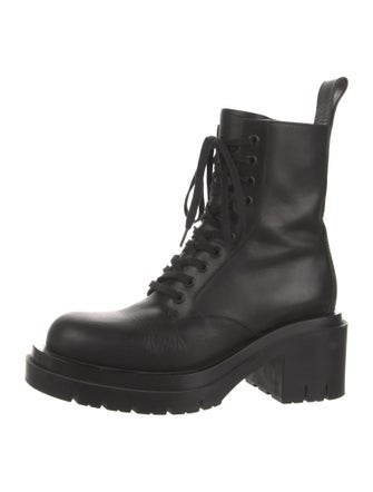 Bottega Veneta Leather Combat Boots