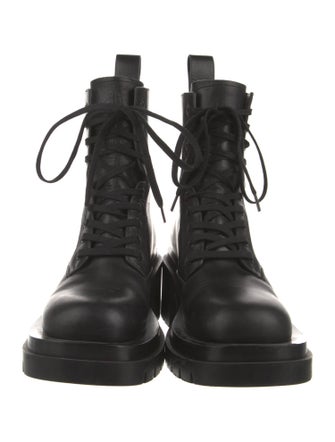 Bottega Veneta Leather Combat Boots