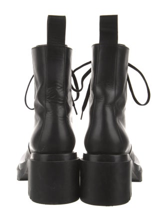 Bottega Veneta Leather Combat Boots