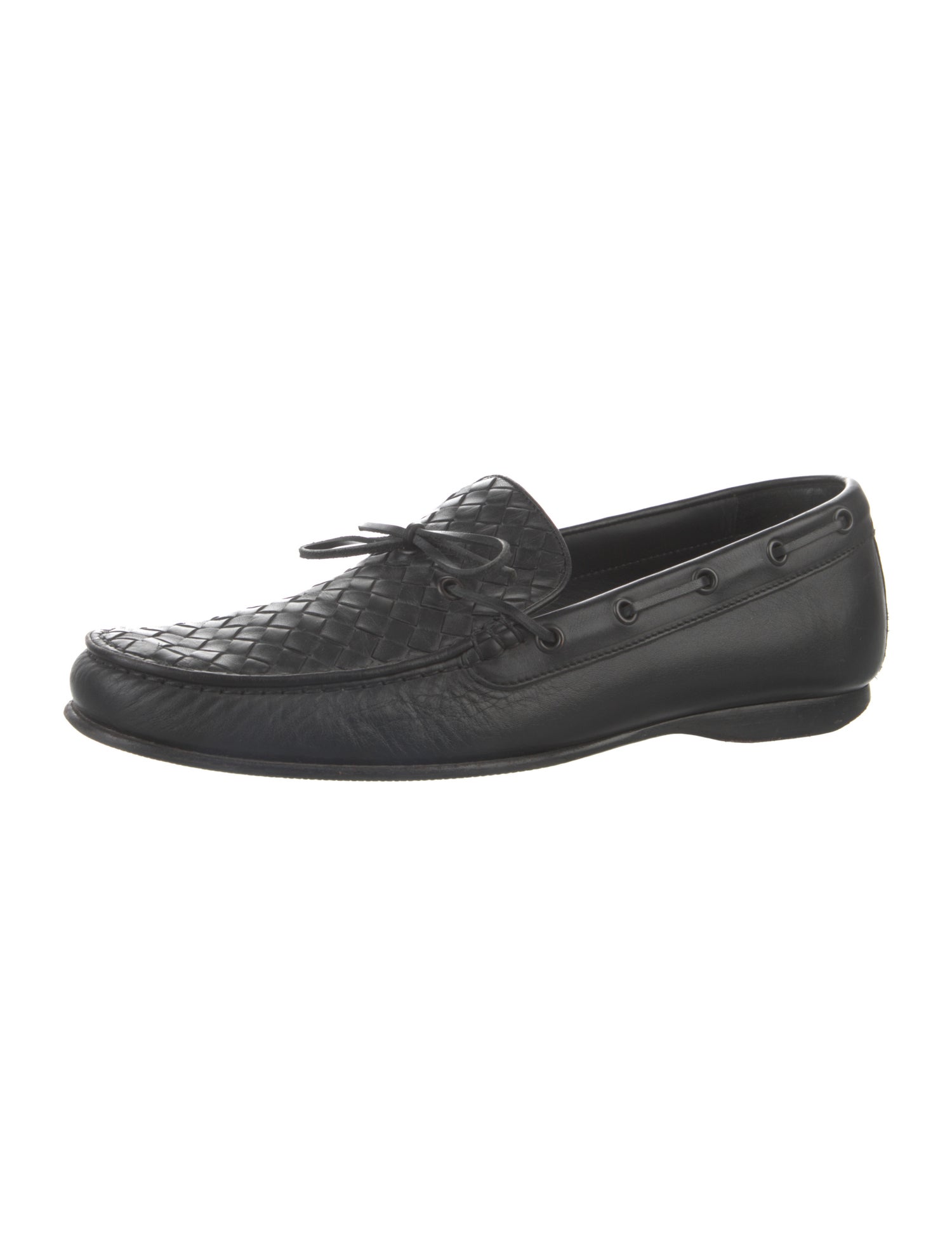 Bottega Veneta Intrecciato Weave Leather Loafers