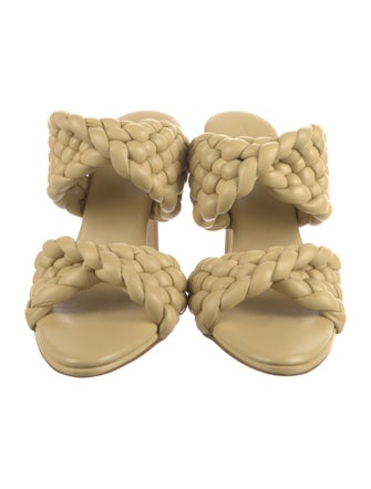 Bottega Veneta Intrecciato Weave Leather Slides