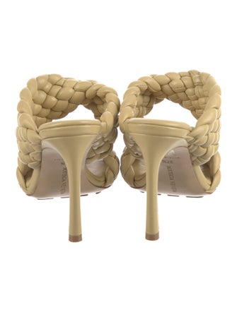 Bottega Veneta Intrecciato Weave Leather Slides