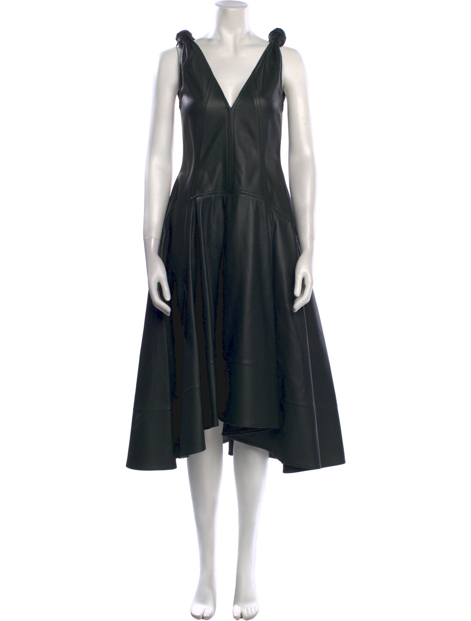 Bottega Veneta Lambskin Midi Length Dress