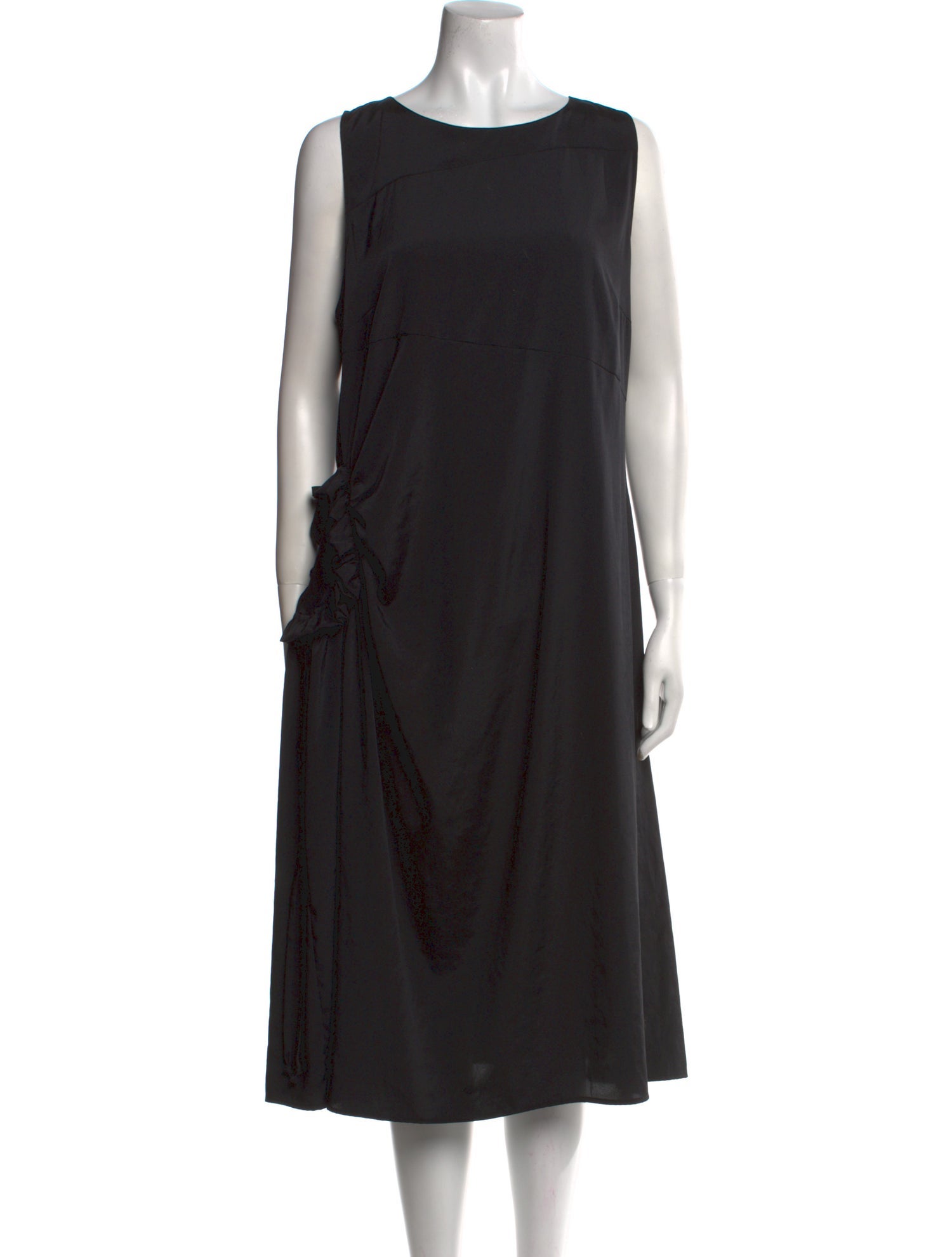Bottega Veneta Bateau Neckline Midi Length Dress