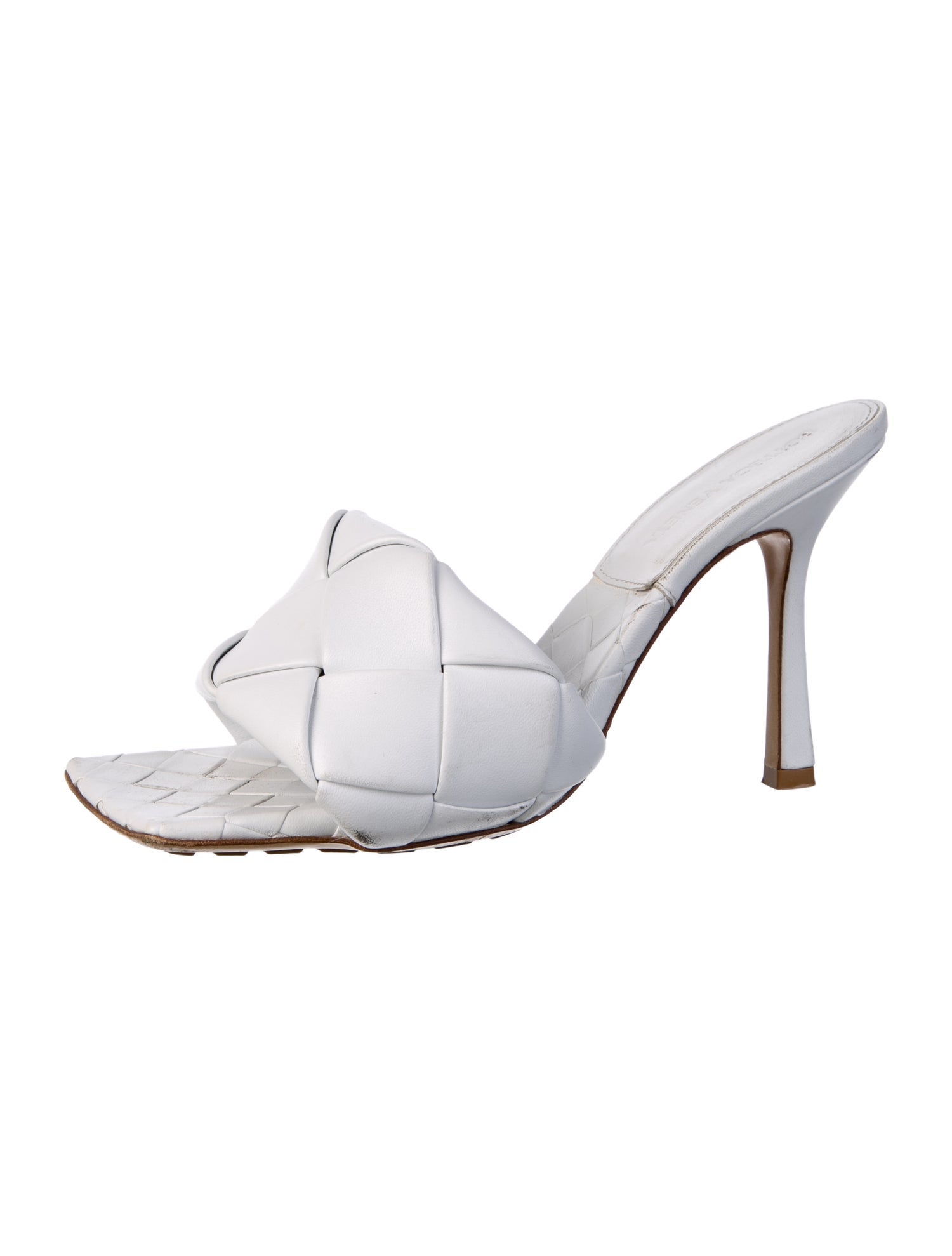 Bottega Veneta Intrecciato Weave Leather Slides