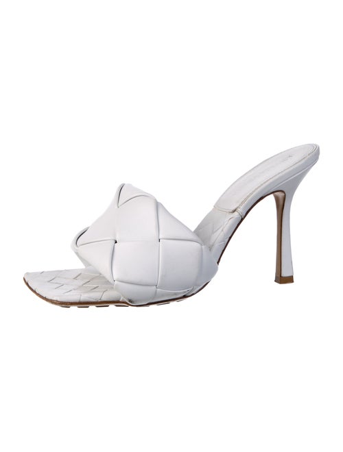 Bottega Veneta Intrecciato Weave Leather Slides