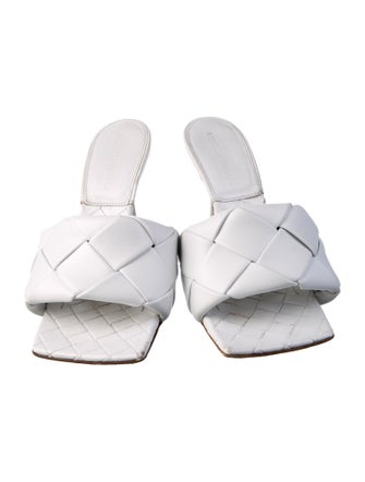 Bottega Veneta Intrecciato Weave Leather Slides