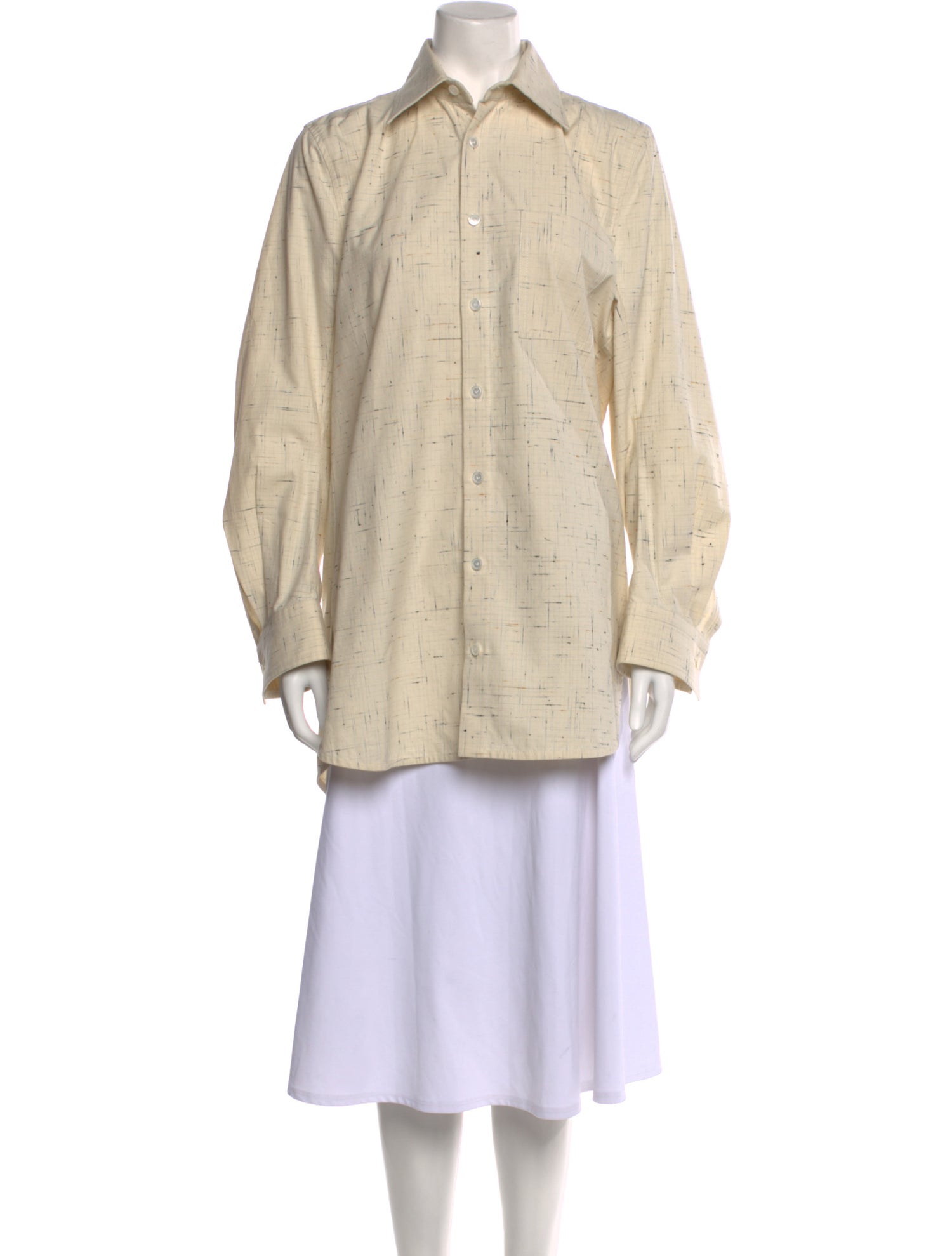 Bottega Veneta Printed Long Sleeve Tunic