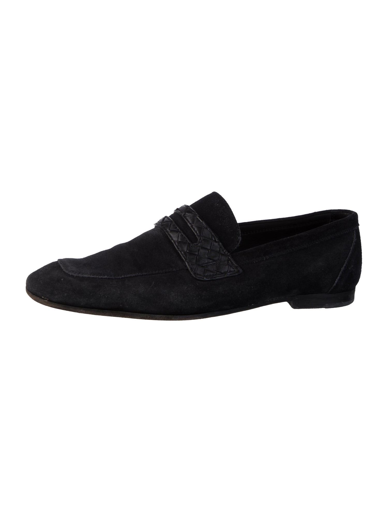 Bottega Veneta Intrecciato Weave Suede Dress Loafers
