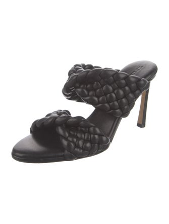 Bottega Veneta Intrecciato Weave Leather Slides