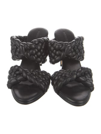 Bottega Veneta Intrecciato Weave Leather Slides