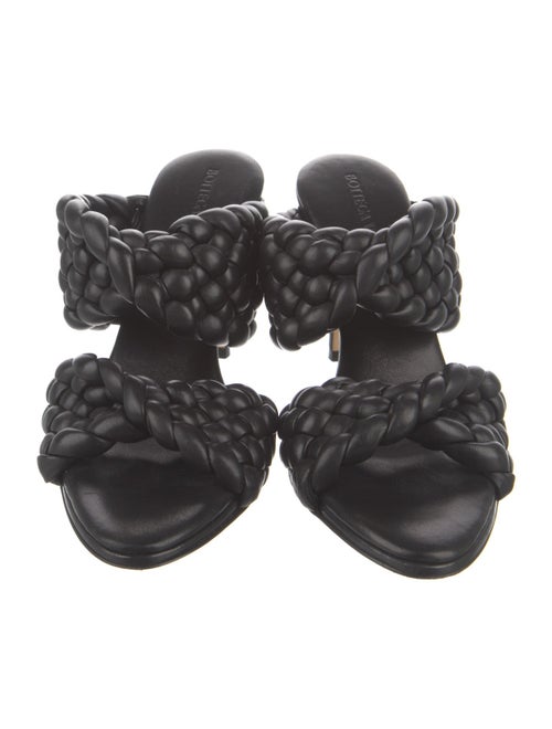Bottega Veneta Intrecciato Weave Leather Slides
