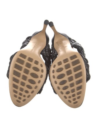 Bottega Veneta Intrecciato Weave Leather Slides