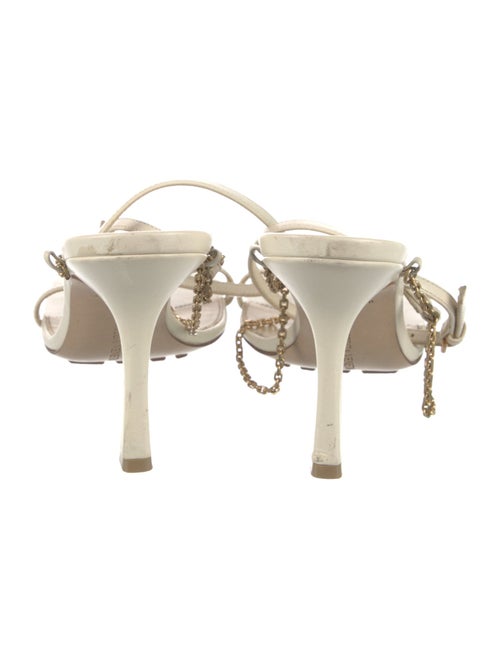 Bottega Veneta Leather Chain-Link Accents Sandals