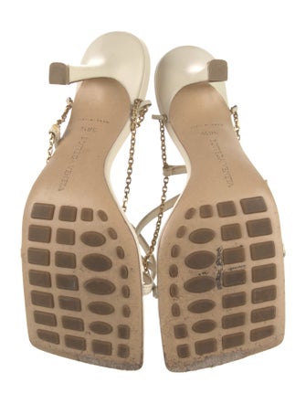Bottega Veneta Leather Chain-Link Accents Sandals
