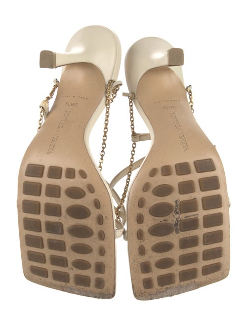Bottega Veneta Leather Chain-Link Accents Sandals