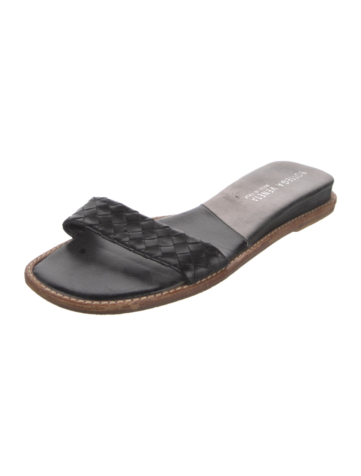 Bottega Veneta Leather Slides