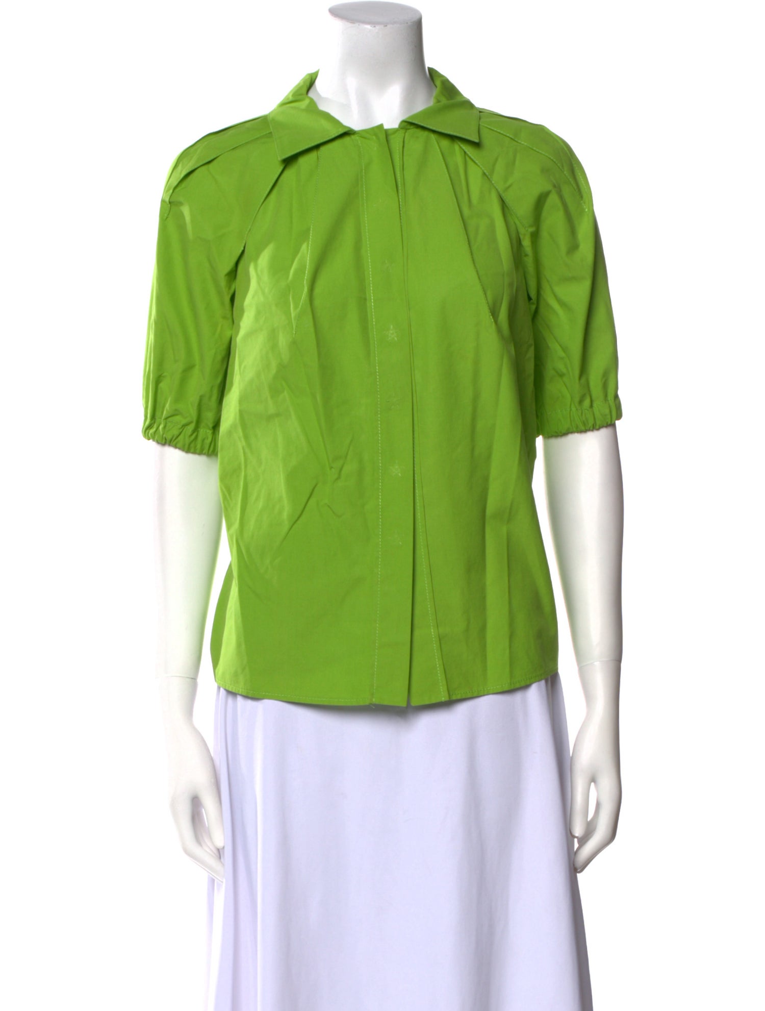 Bottega Veneta Short Sleeve Button-Up Top