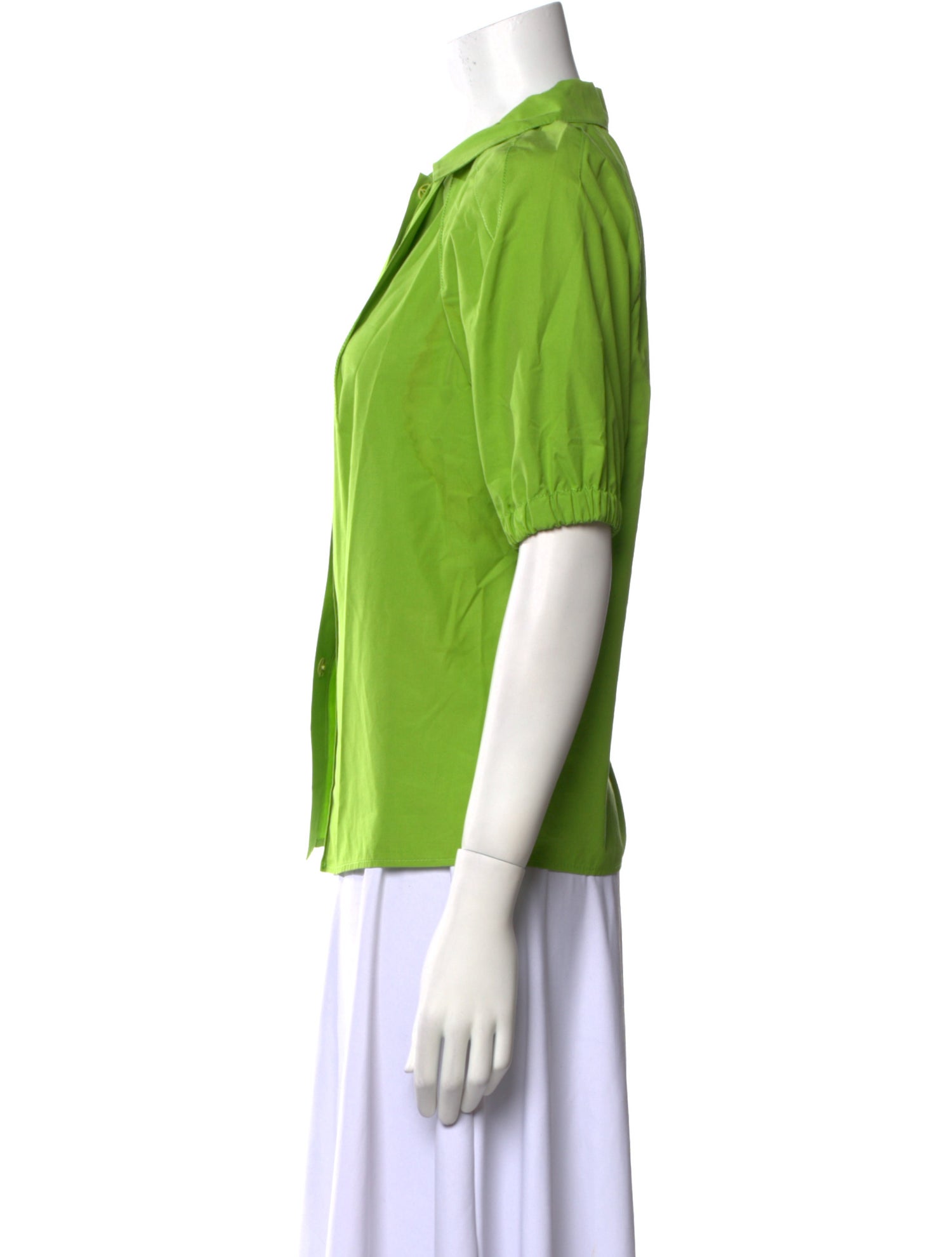 Bottega Veneta Short Sleeve Button-Up Top