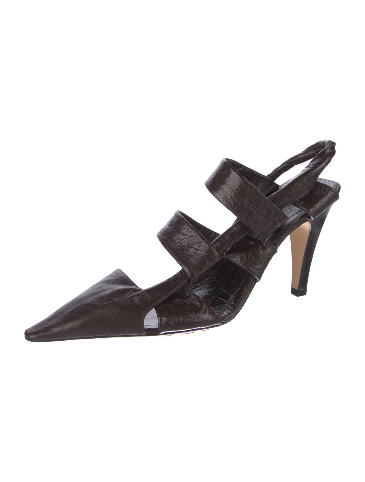 Bottega Veneta Leather Slingback Pumps